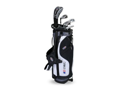 2019 USKG WT15-s dětský golfový set UL57 (145 cm) černo-bílý - levý + Velké balení týček 20 ks