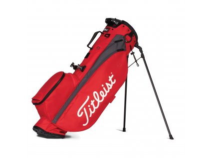TITLEIST Players stand bag na záda červeno-šedý