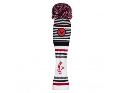 CALLAWAY Pom Pom headcover na fairwayové dřevo bílo-černo-šedý