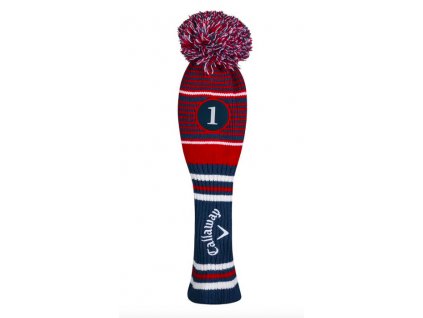 CALLAWAY Pom Pom headcover na driver modro-červeno-bílý