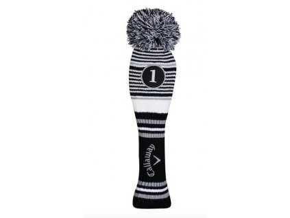 CALLAWAY Pom Pom headcover na driver šedo-černo-bílý