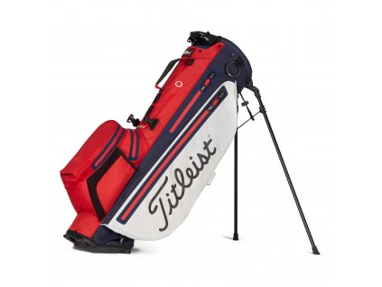TITLEIST Players 4+ Sta Dry Stand bag červeno-bílý