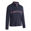 CALLAWAY Textured Print 1/4 pánská mikina modrá