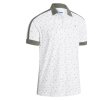 CALLAWAY All Over Geo Print pánské tričko bílo-zelené
