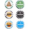 EMOJI sada markovátek pokerové žetony 3 ks