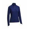 CALLAWAY 1/4 Zip Sun Protection dámské tričko modré