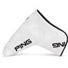 PING Icon headcover na putter blade bílo-černý