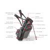 Motocaddy Elite Flex stand bag šedo-černý