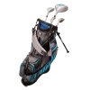 USKG WT-20s UL48 dětský golfový set (122 - 130 cm) šedo-modrý