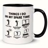 Keramický hrnek s golfovým motivem Things I do in my spare time