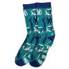 Golfové ponožky modro-zelené