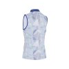 CALLAWAY Active Geo Sleeveless dámské tričko bílo-modré