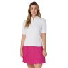 CALLAWAY Rib Play Short Sleeve Mock dámské tričko bílé