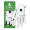 FOOTJOY WeatherSof dámská golfová rukavice bílo-zelená na levou ruku