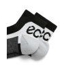Ecco Sock Tech Sporty Ankle Cut ponožky černo-bílé