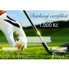 Dárkový certifikát pro golfistu v hodnotě 1000 Kč