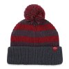 CALLAWAY zimní čepice Pom Pom Beanie šedo-červená