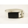 MIZUNO opasek Leather Belt bílý