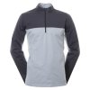NIKE Shield Victory Half Zip pánská golfová bunda šedá zepředu