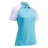 CALLAWAY dámské tričko 1/4 Zip Color Block modré zepředu