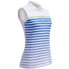 CALLAWAY dámské tričko Printed Stripe bílé zepředu
