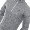 CALLAWAY 1/4 Zip Water Repellent pánská golfová mikina šedá zepředu