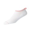 FOOTJOY dámské golfové ponožky ProDry Lightweight Pom Pom bílo-růžové