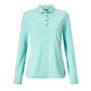 CALLAWAY dámské tričko Long Sleeve Tonal Stripe zelené (Velikost oblečení XS)