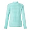 CALLAWAY dámské tričko Long Sleeve Tonal Stripe zelené (Velikost oblečení XS)