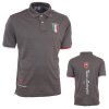 TONINO LAMBORGHINI pánské tričko piquet polo print šedé