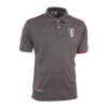 TONINO LAMBORGHINI pánské tričko piquet polo print šedé