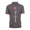 TONINO LAMBORGHINI pánské tričko piquet polo print šedé