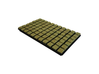 Grodan 36x36x40 mm, sadbovací kostky s dírou a sadbovačem 77 ks