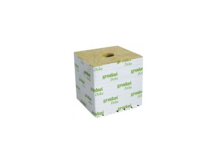 Grodan 150x150x142 mm, pěstební kostka s dírou 42x40 mm, 1 ks