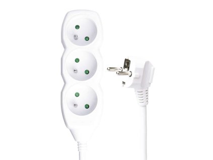 Kabel prodlužovací pro 3 zásuvky, 3 m, 3x1.5 mm