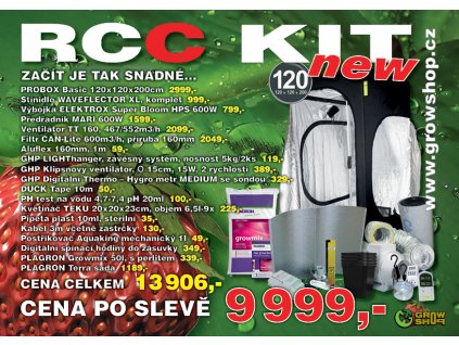 RCC KIT - kompletní pěstební stan na 1,2m2