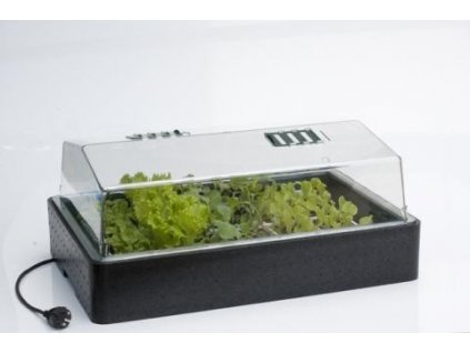 HGA Garden Propagator 64/50T, skleník, tvrdý plast, vyhřívaný s termostatem, 60x40x25 cm