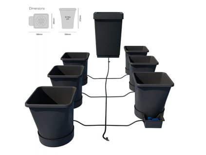 Autopot 1Pot XL Module s 6 květináči, včetně 47L plastové nádrže