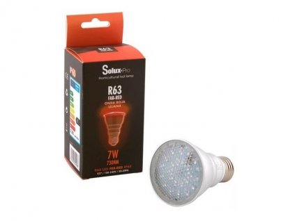 LED žárovka SOLUX Far Red E27 - 7W/730nm