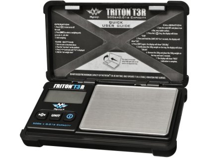 Váha My Weigh Triton T3 Recharge scale 500g/0,01g, černá