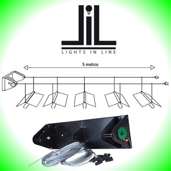 Lights in line 1.0 - Mechanický systém na uchycení stínidel