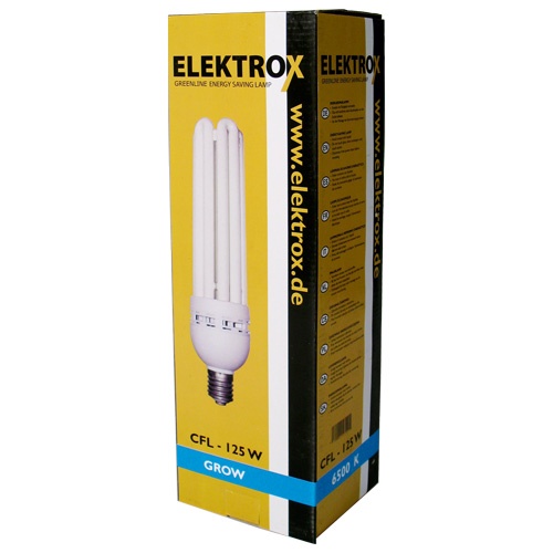 Úsporná CFL lampa ELEKTROX 125W, na růst