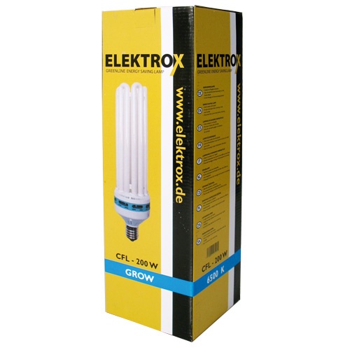 Úsporná CFL lampa ELEKTROX 200W, na růst