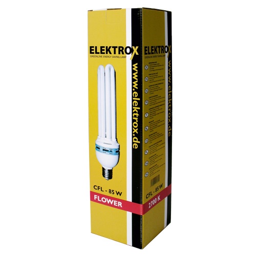 Úsporná CFL lampa ELEKTROX 85W, na květ