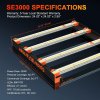 SE3000 300W LED Light Size