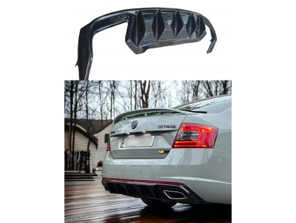 Octavia 3 RS Zadní difuzor spoiler černý lesk