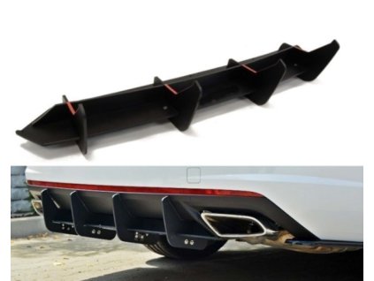 Octavia 3 RS Zadní difuzor spoiler černý agresivní