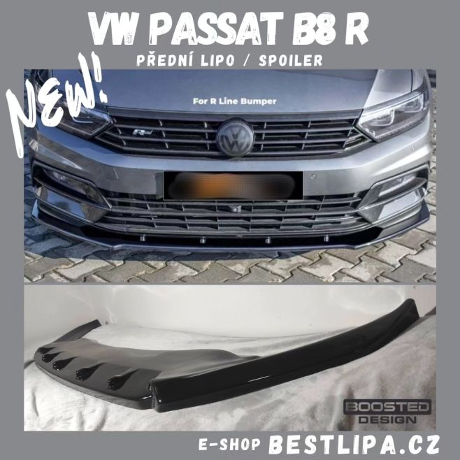 BESTLIPA.CZ - VW Passat B8 R - přední lipo/ spoiler