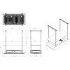 Odsávač ostrovčekový MINIMAL 1.120P Black CDW1201C+P