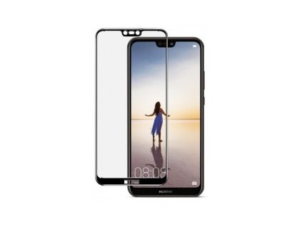 Ochrana displeje GLASS FULL COVER Huawei P20 Lite černá